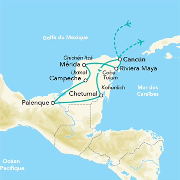 Splendeurs du Yucatan 9J/7N - 2024 Voyages & Loisirs