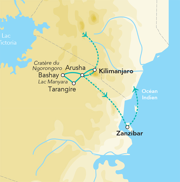 Splendeurs de Tanzanie & Zanzibar 10J/07N – 2024 Voyages & Loisirs