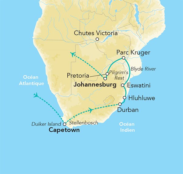 Splendeurs d’Afrique du Sud & Eswatini 11J/08N – 2024 Voyages & Loisirs